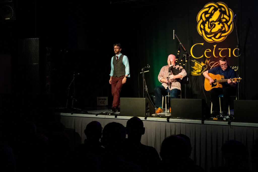 Celtic Colours 2023-243 – Kevin Dugas and Colin MacDonald and Mac Morin – Pipers Ceilidh – CKP – 10-08-23