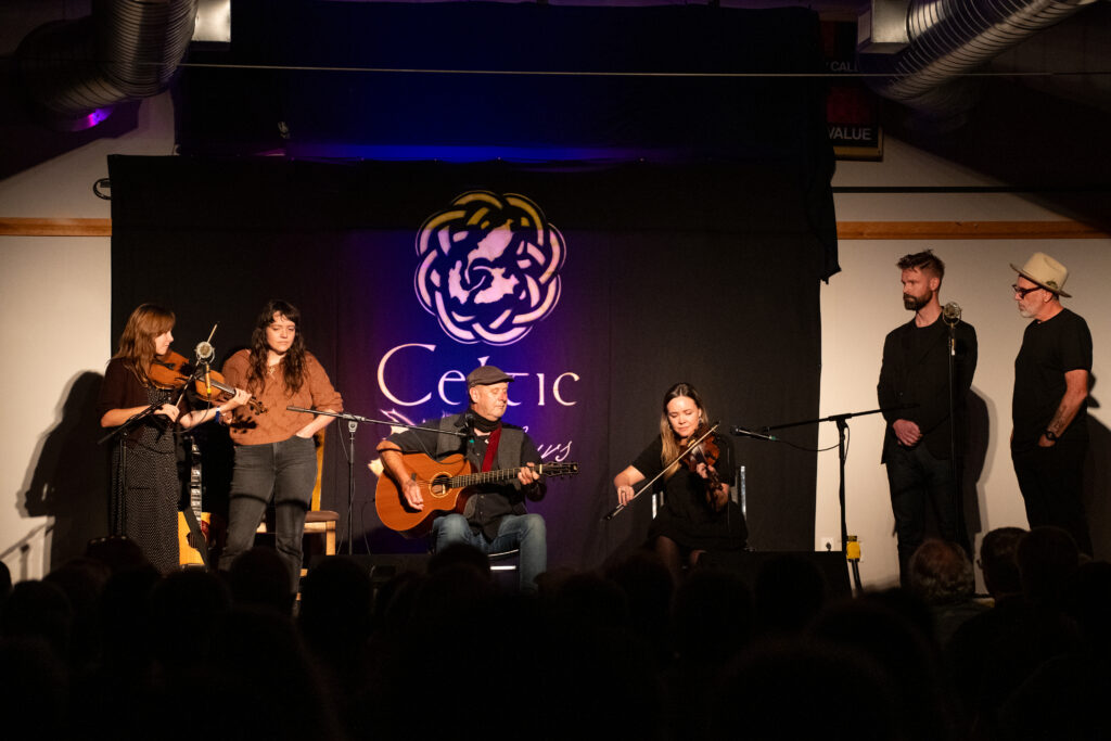 Celtic Colours 2023-317 – Finale – Mama’s Broke, Buddy MacDonald and Rachel Davis, the Woodshed – Cow Bay Ceilidh – CKP – 10-10-23