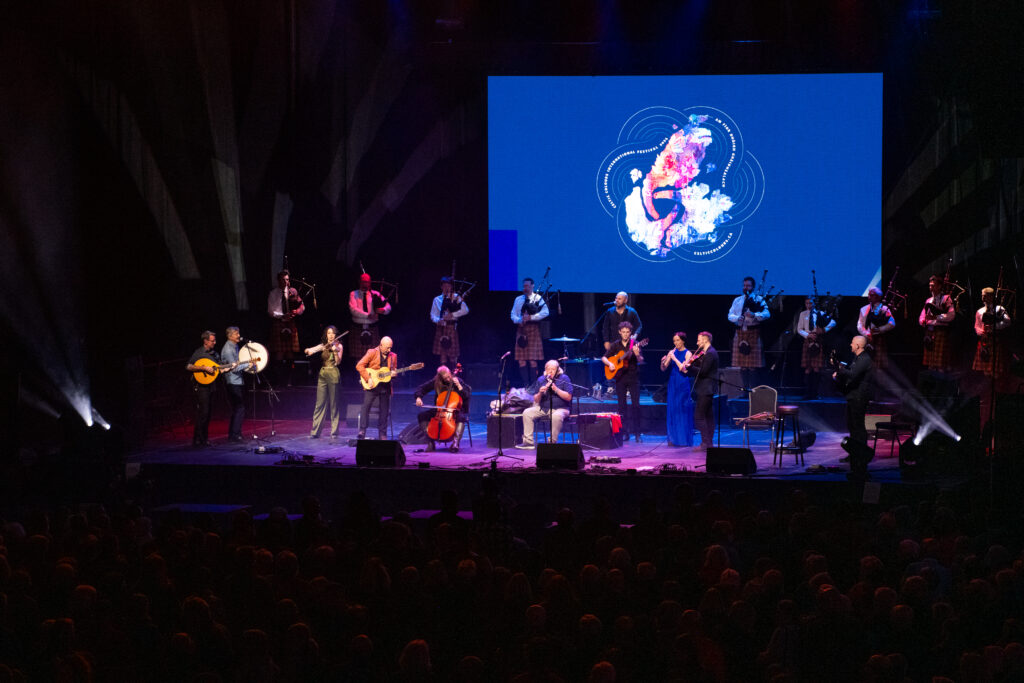 Celtic Colours 2024-460 – Carlos Núñez Band + Julie Fowlis Band + Cape Breton Island Pipe Band + The Dublin Trio + Mary Frances Leahy and Michael Leahy – The Grand Finale – C200 – 101924 CKP