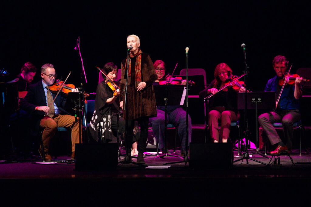 CelticColours2025-248 – Kris Drever + Allan Henderson + Kimberley Fraser + Mary Jane Lamond + Shelly Campbell + Wendy MacIsaac + Kenneth MacKenzie – Ceòlas 30 – 10-14-25 – CKP